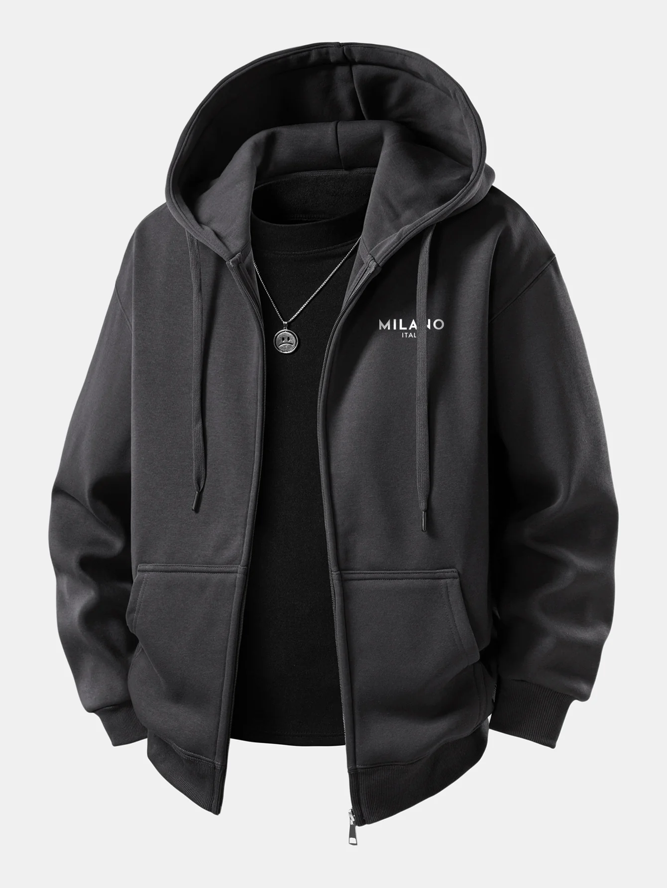 Milano Print Zip-Up Hoodie - Image 7