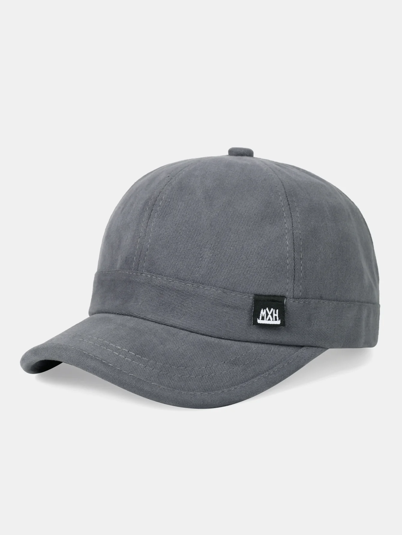 Minimalist Adjustable Solid-Color Cotton Baseball Cap With Short Brim - Image 3