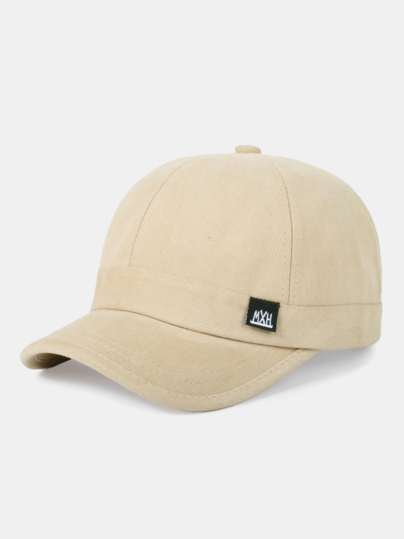 Minimalist Adjustable Solid-Color Cotton Baseball Cap With Short Brim - Image 5