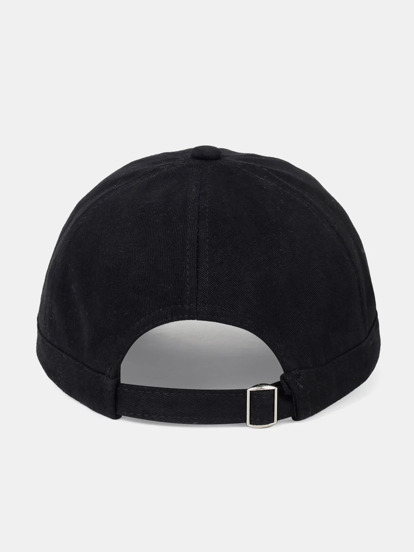 Minimalist Adjustable Solid-Color Cotton Baseball Cap With Short Brim - Image 8