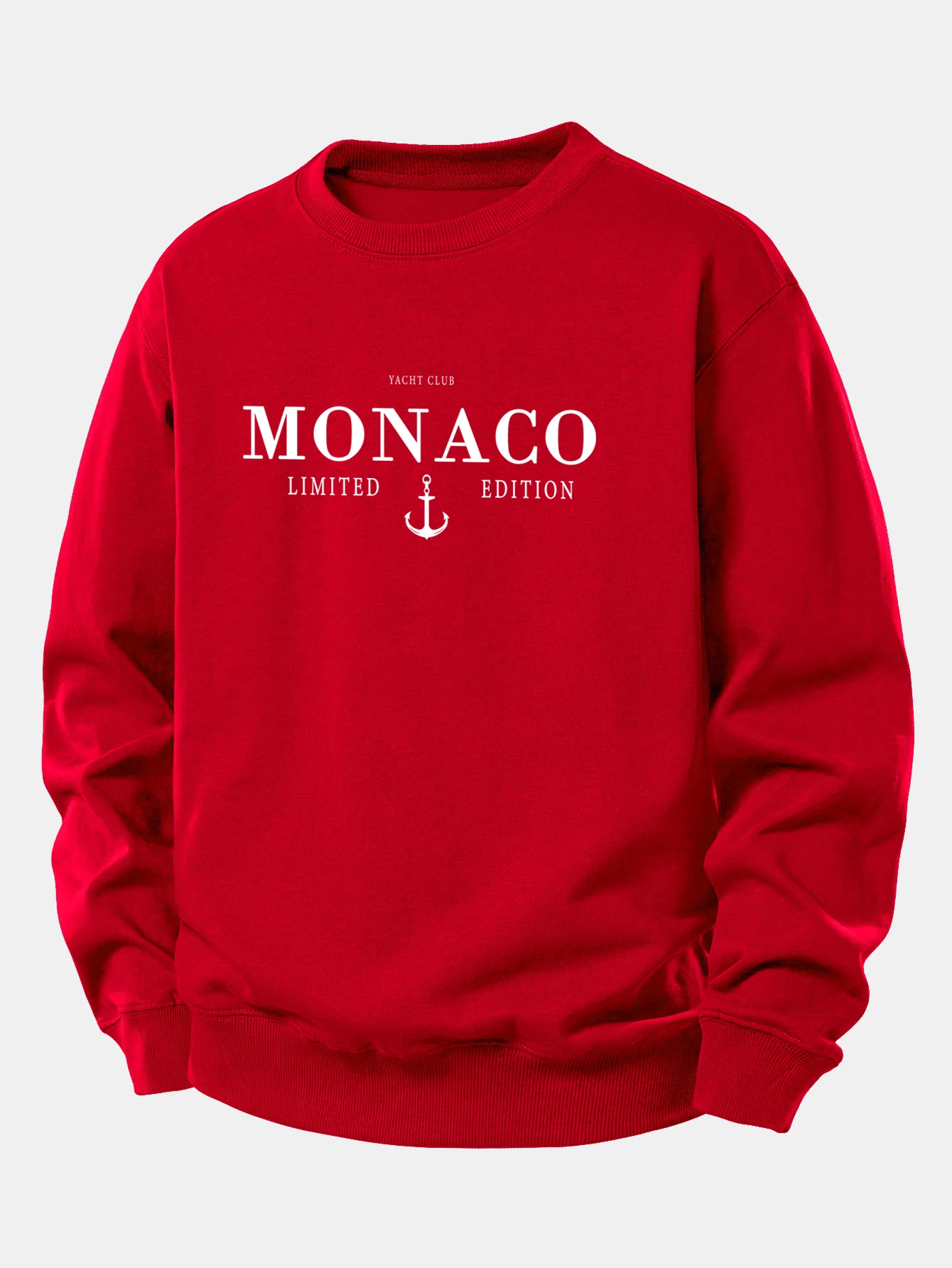 Monaco Slogan Druck Locker Geschnittenes Sweatshirt - Image 10