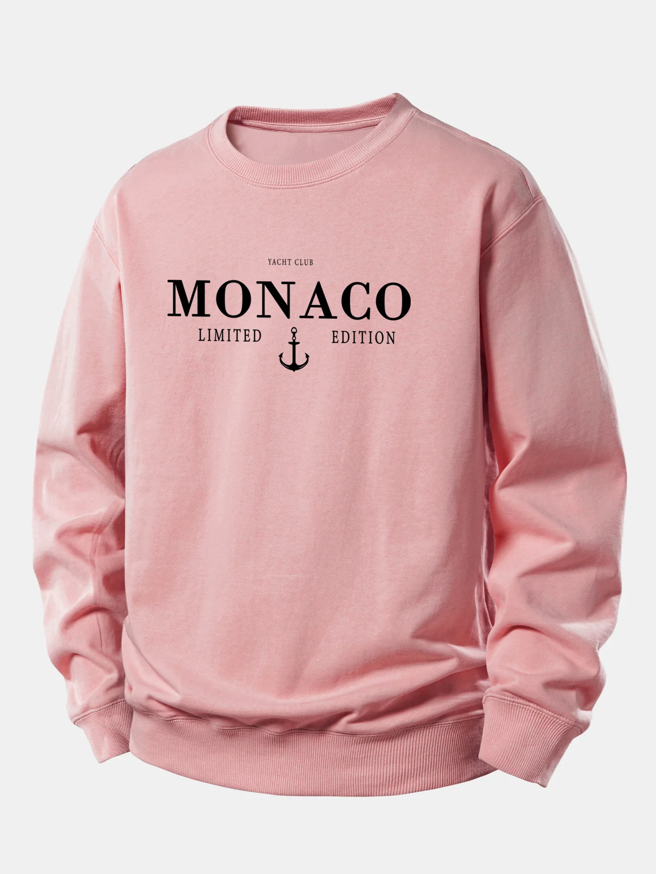 Monaco Slogan Druck Locker Geschnittenes Sweatshirt - Image 7
