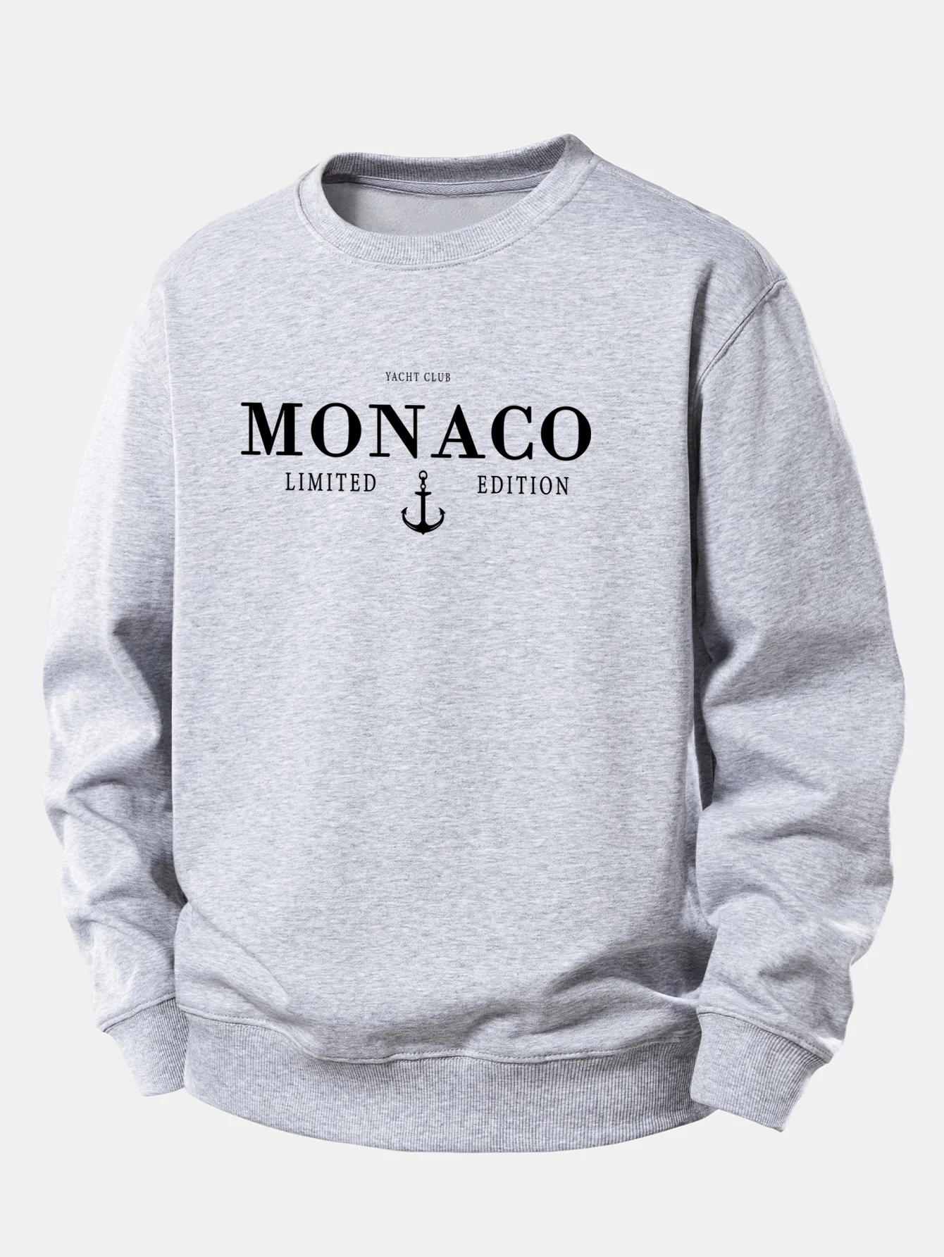 Monaco Slogan Druck Locker Geschnittenes Sweatshirt - Image 8