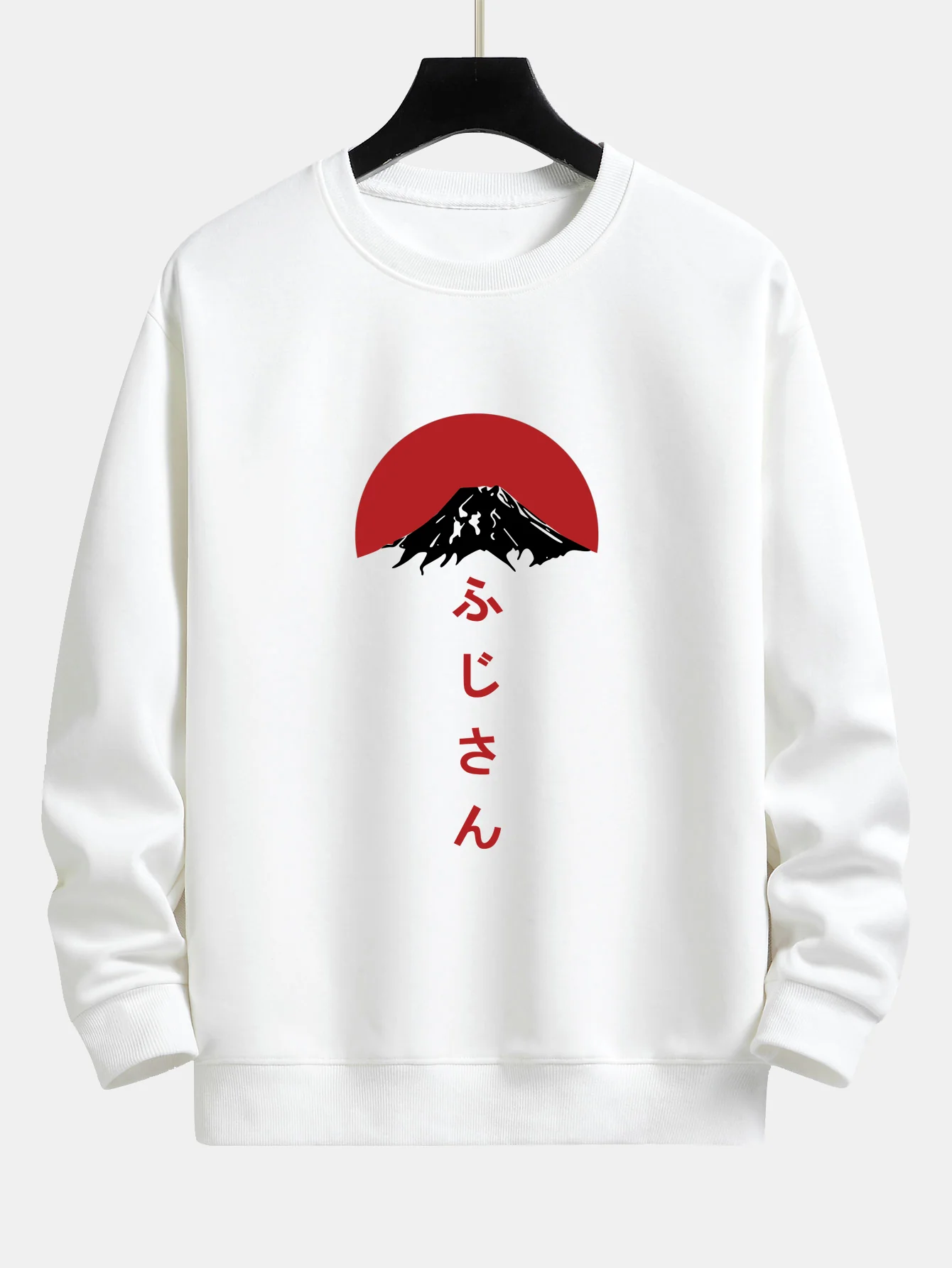 Mount Fuji Druck Locker sitzendes Sweatshirt
