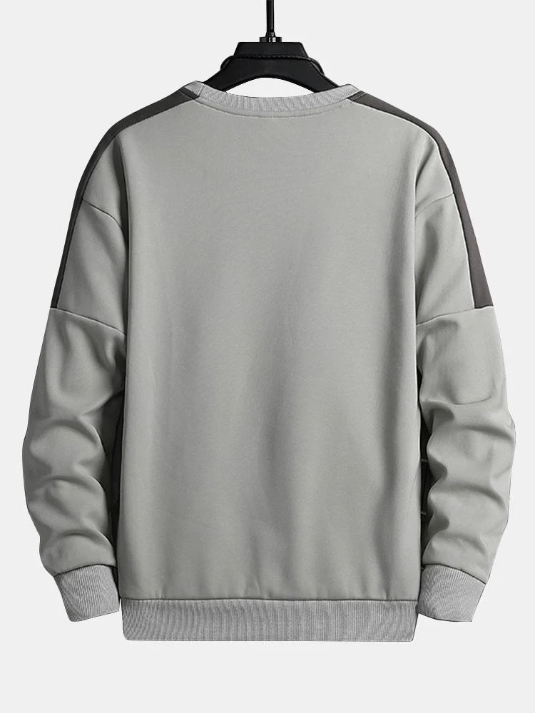 Berggrafik-Print Rundhals Sweatshirt - Image 6