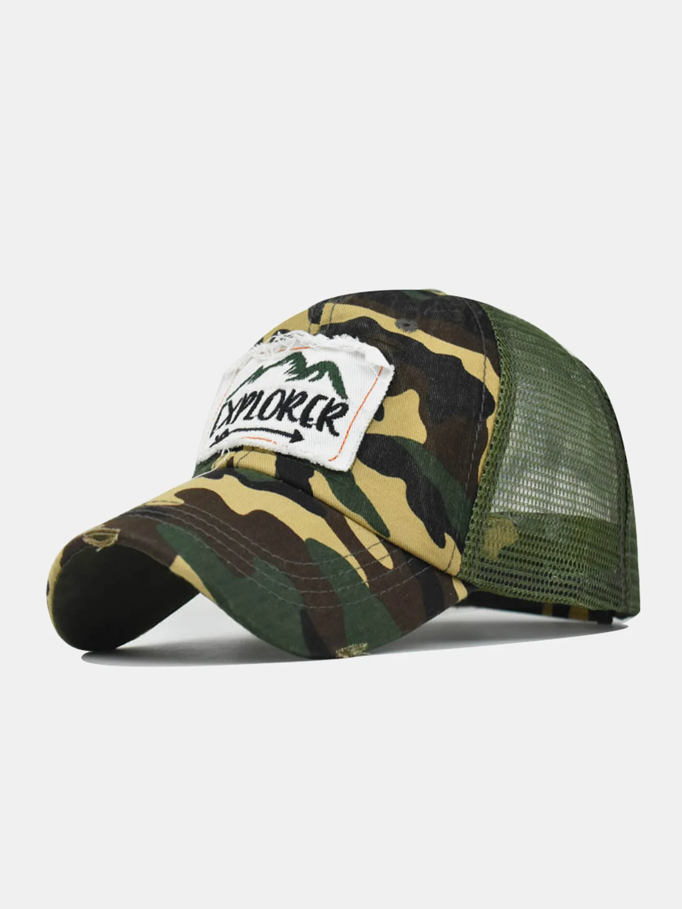 Mountain Patch Stickerei Used-Look Baseballkappe - Image 3