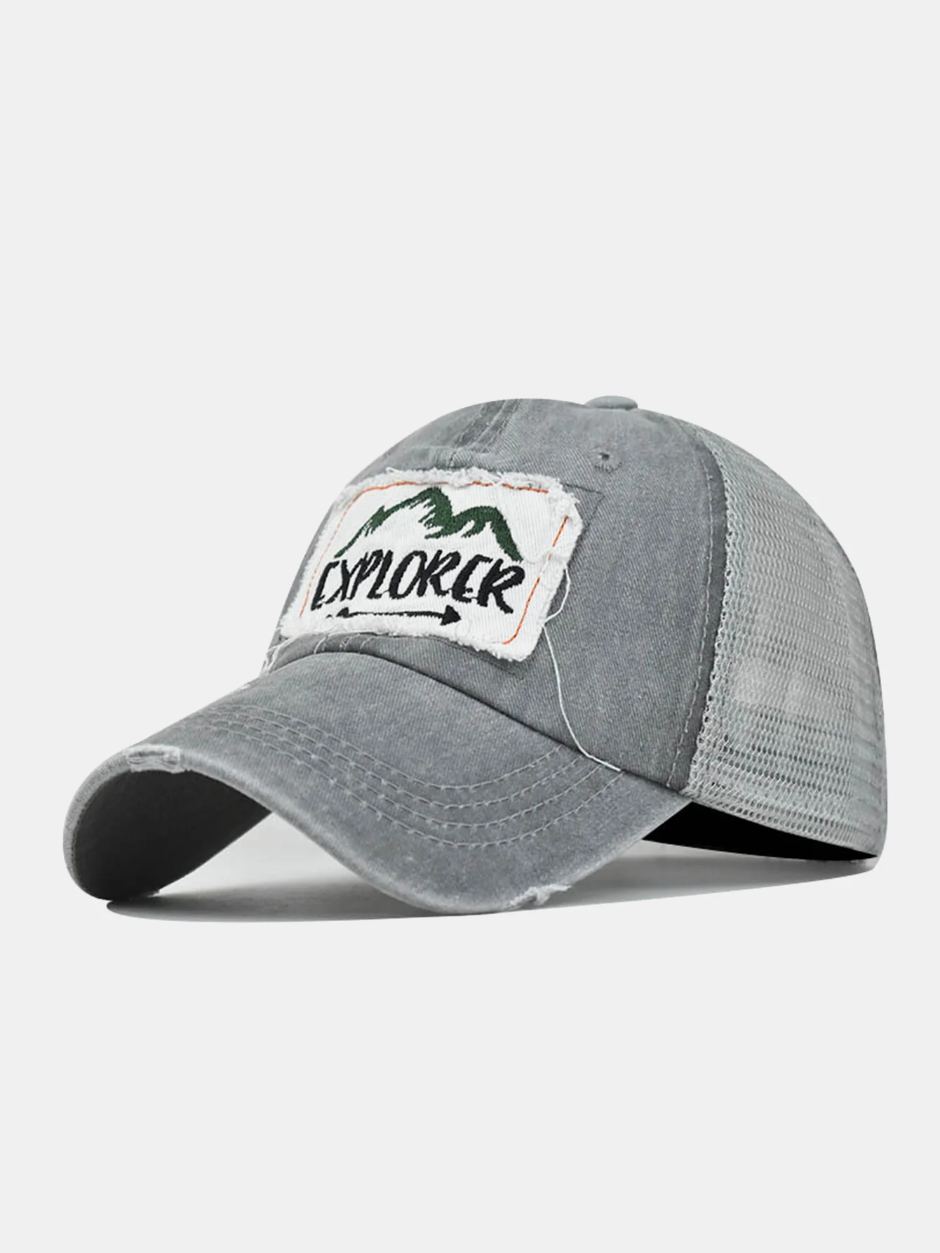 Mountain Patch Stickerei Used-Look Baseballkappe - Image 6