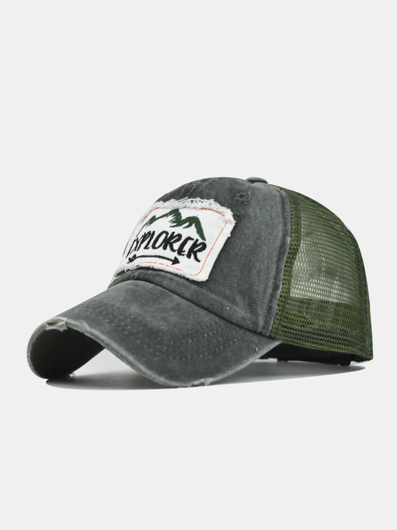 Mountain Patch Stickerei Used-Look Baseballkappe - Image 7