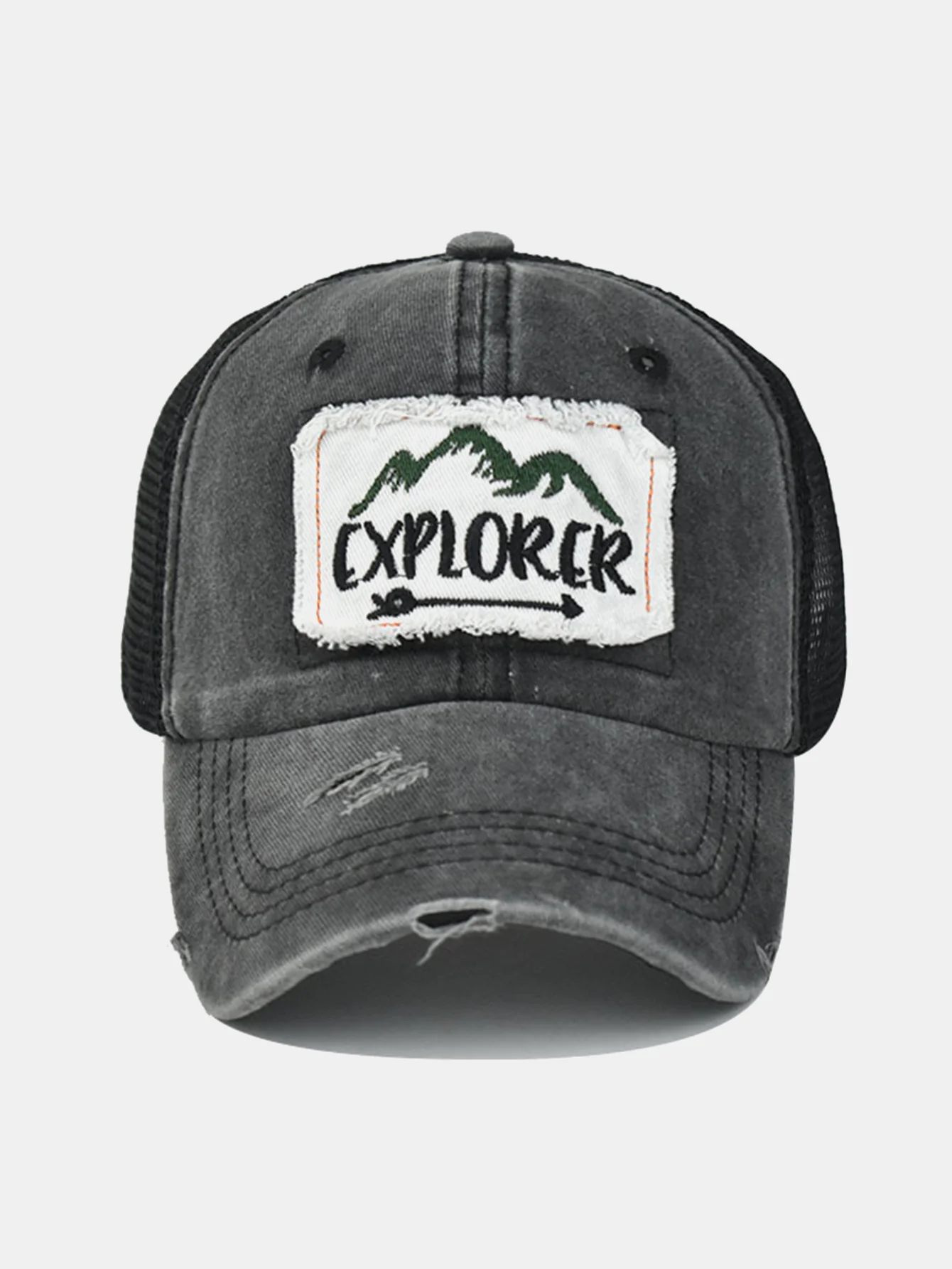 Mountain Patch Stickerei Used-Look Baseballkappe - Image 9