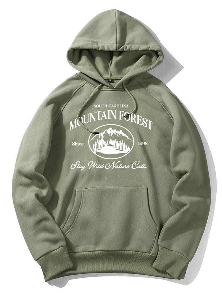 Berg Slogan Druck Hoodie - Image 10