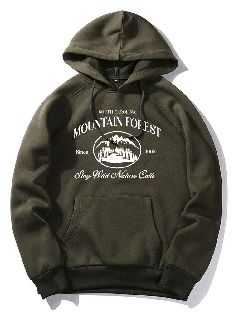 Berg Slogan Druck Hoodie - Image 8