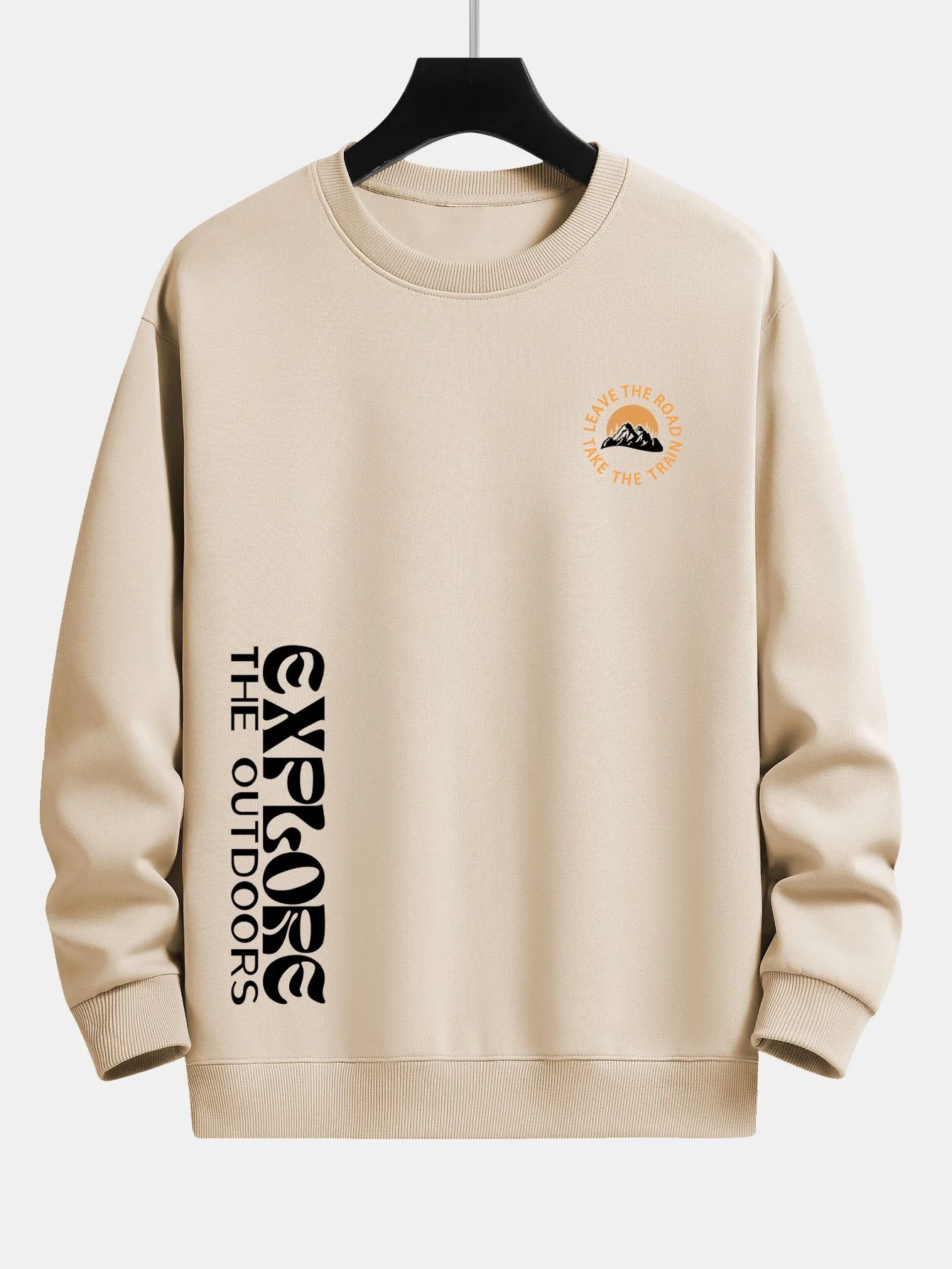 Berg Slogan Druck Relaxed Fit Sweatshirt - Image 3