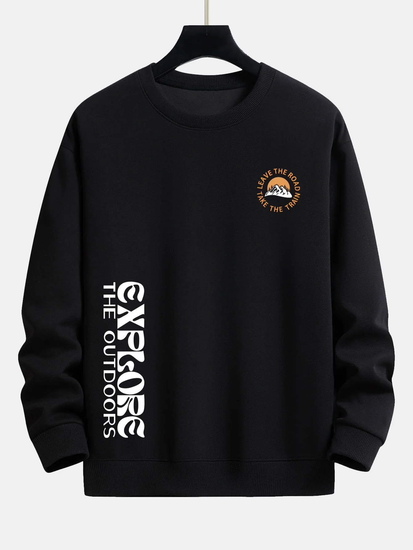 Berg Slogan Druck Relaxed Fit Sweatshirt - Image 5