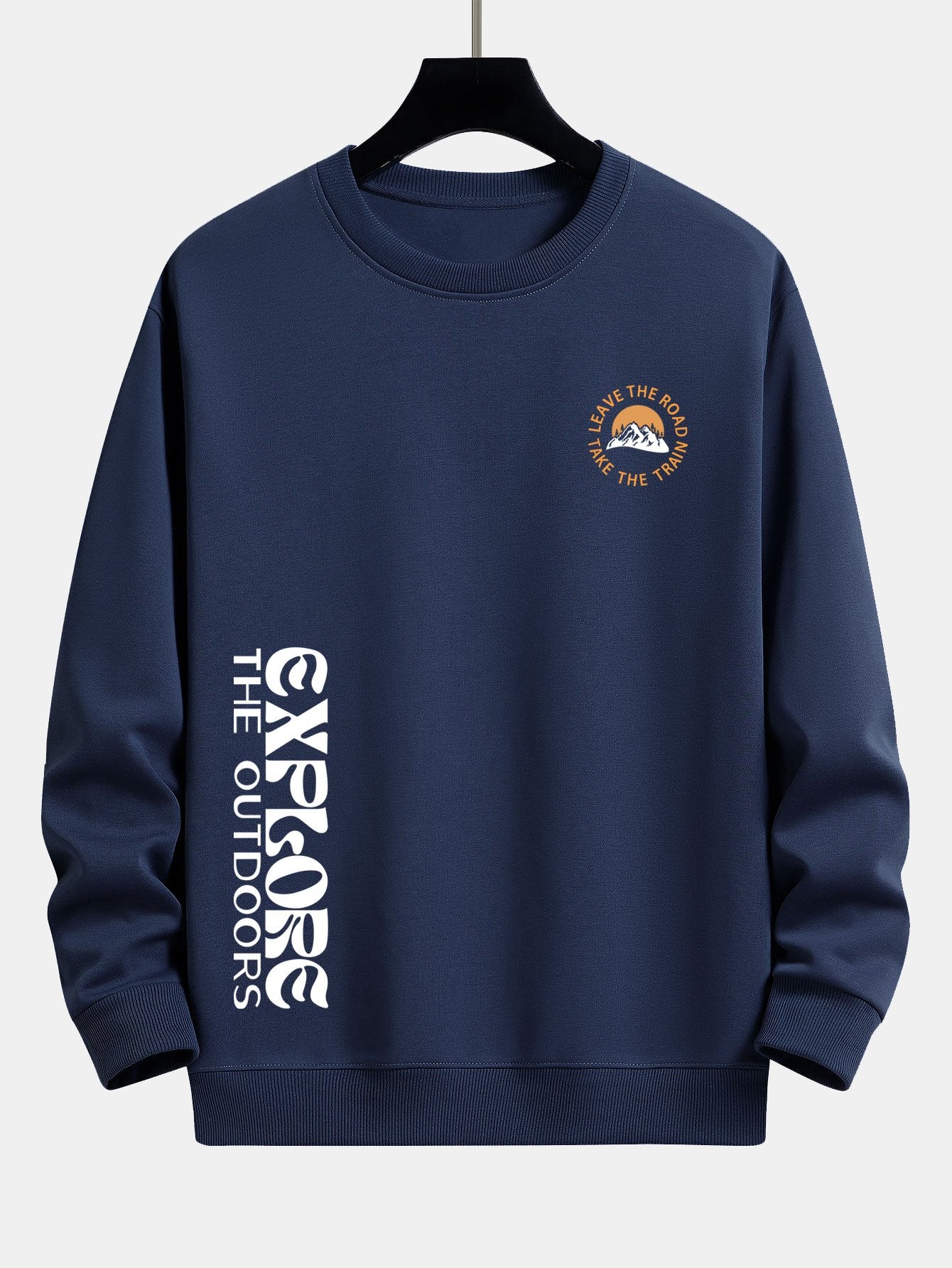 Berg Slogan Druck Relaxed Fit Sweatshirt - Image 6