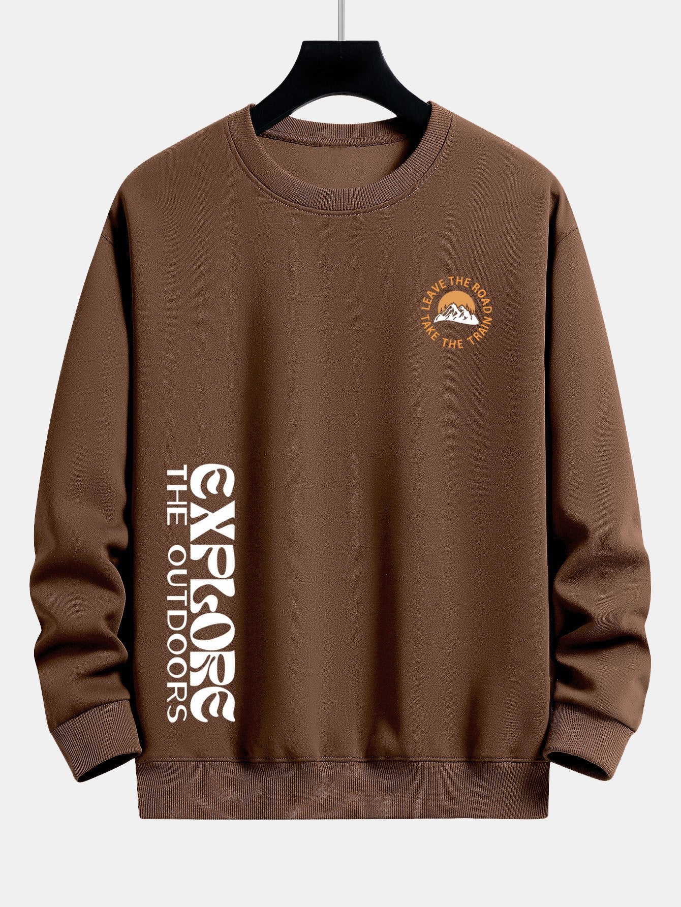 Berg Slogan Druck Relaxed Fit Sweatshirt - Image 8
