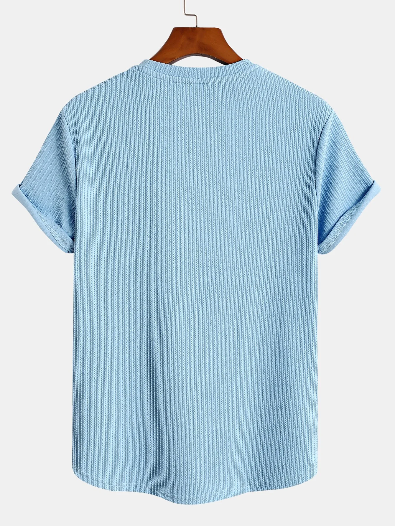Muscle Fit Arc Hem Ripp T-Shirt - Image 5
