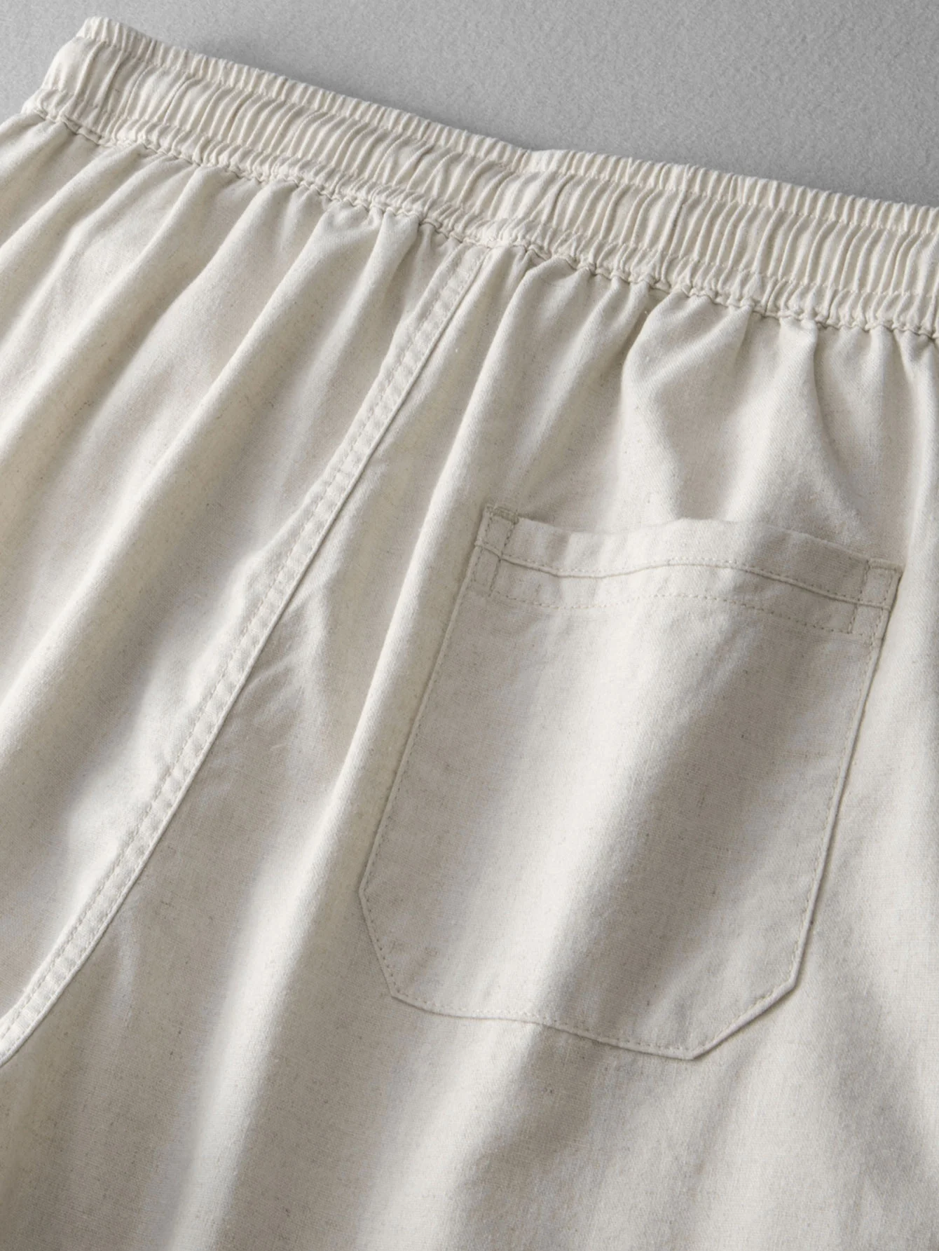 Blumen-Karomuster Jacquard Cuban Shirt & gerade Leinenhose - Image 18