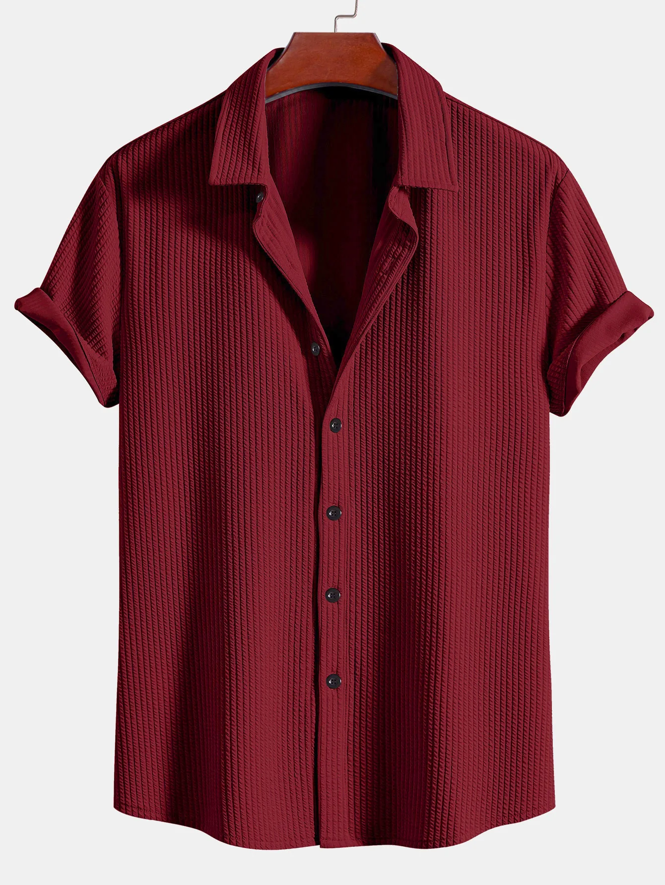 Muscle Fit Rippenshirt mit Knopfleiste - Image 7