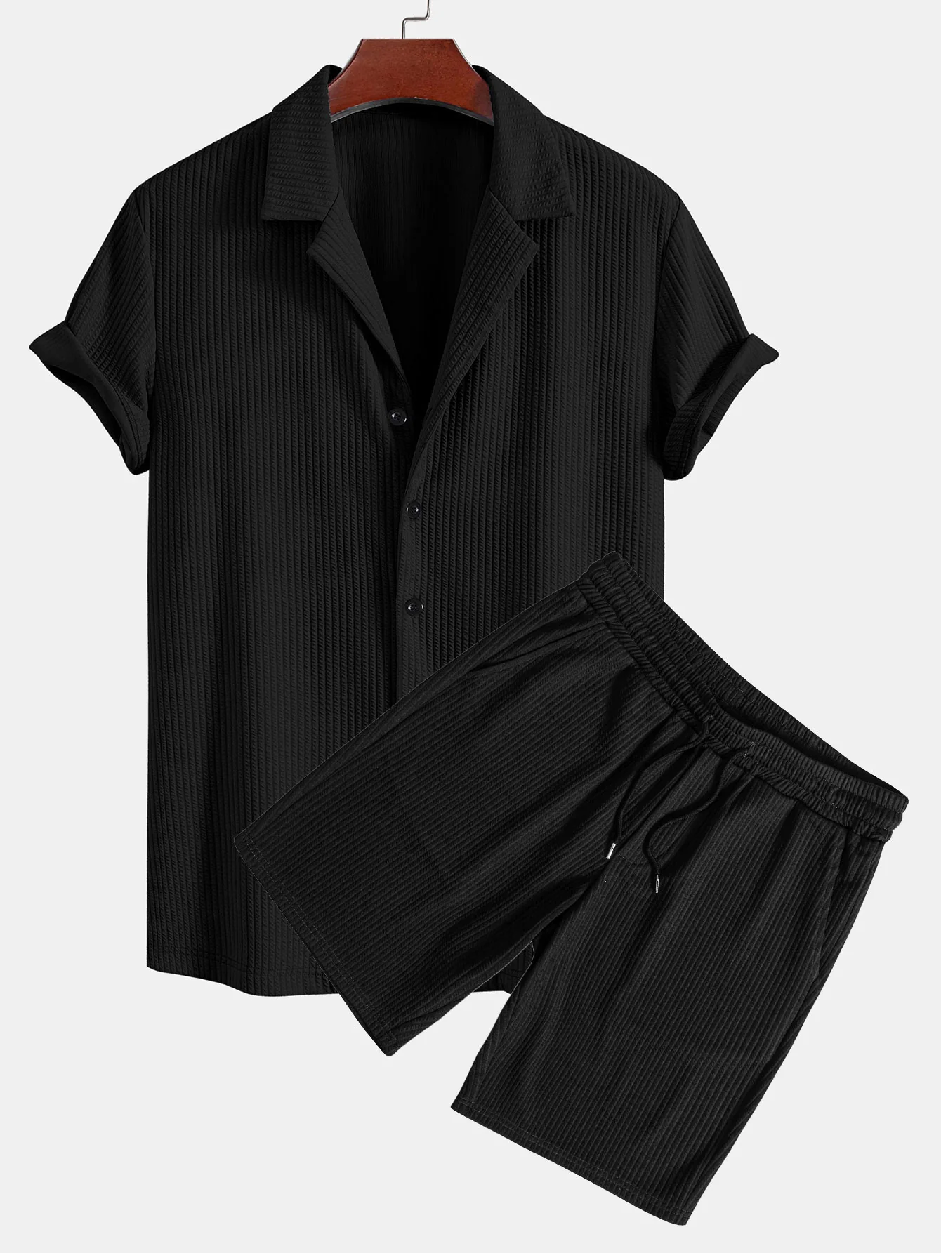 Muscle Fit Ripp-Deep Cuban Shirt & Drawstring Ripp-Shorts - Image 2