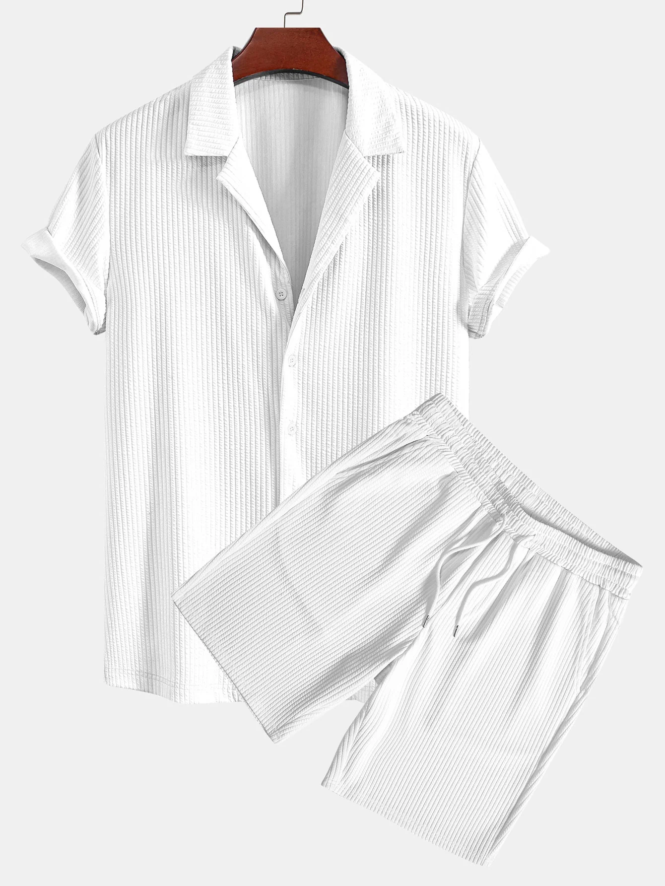 Muscle Fit Ripp-Deep Cuban Shirt & Drawstring Ripp-Shorts - Image 3