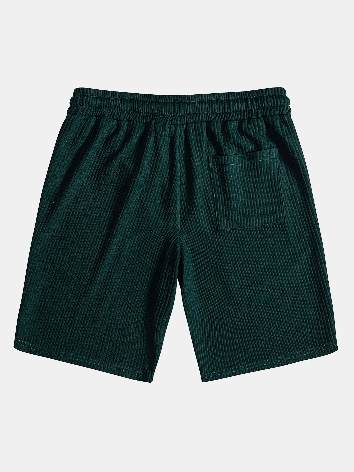 Muscle Fit Ripp-Polo mit halbem Reißverschluss & Shorts - Image 11