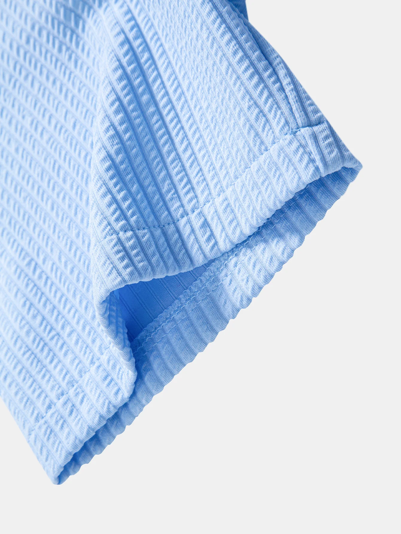 Muscle Fit Ribbed Stand Collar Shirt - Image 17