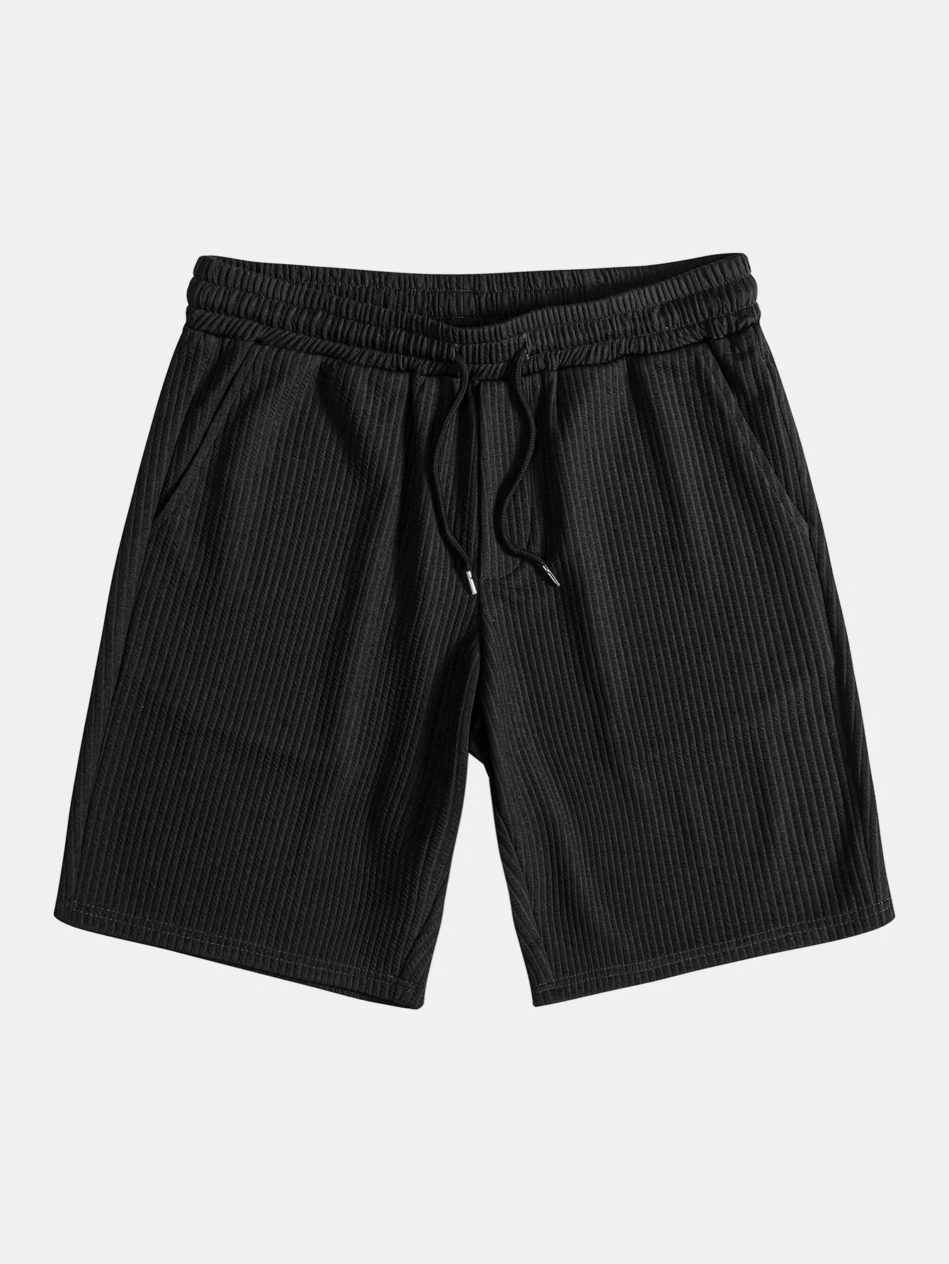 Muscle Fit Rippkragenhemd & Shorts - Image 19