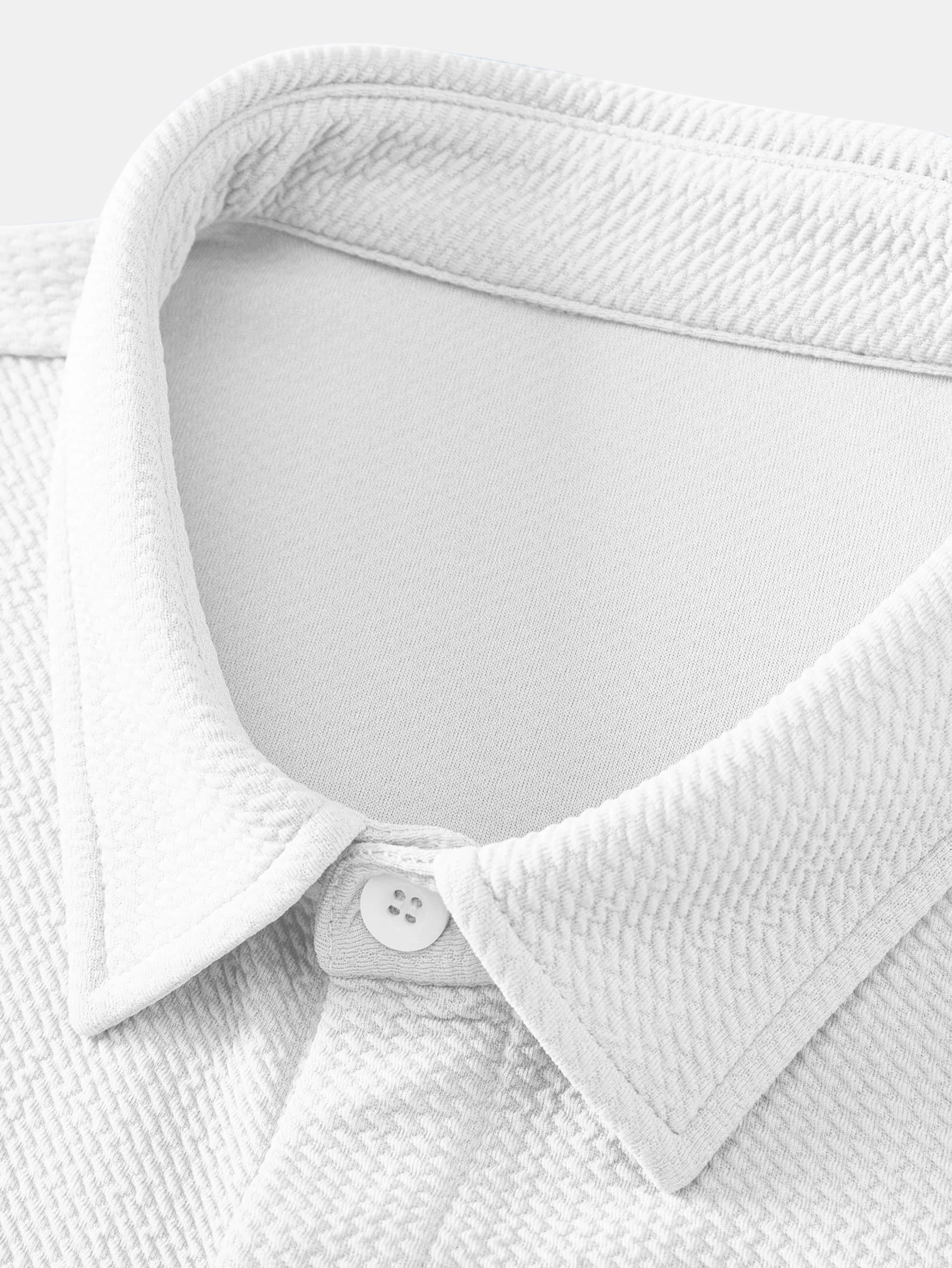 Muscle Fit Textured Button Up Shirt - Image 7