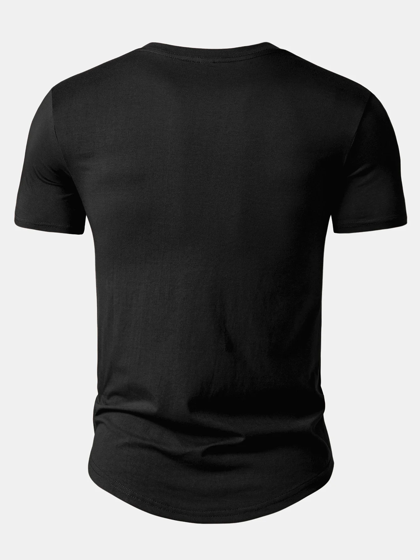 Nah I'm Good Print Cotton Arc Hem T-Shirt - Image 2