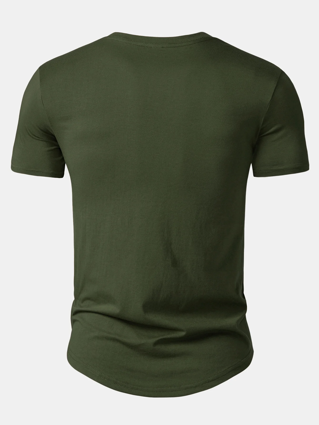 Nah I'm Good Print Cotton Arc Hem T-Shirt - Image 4