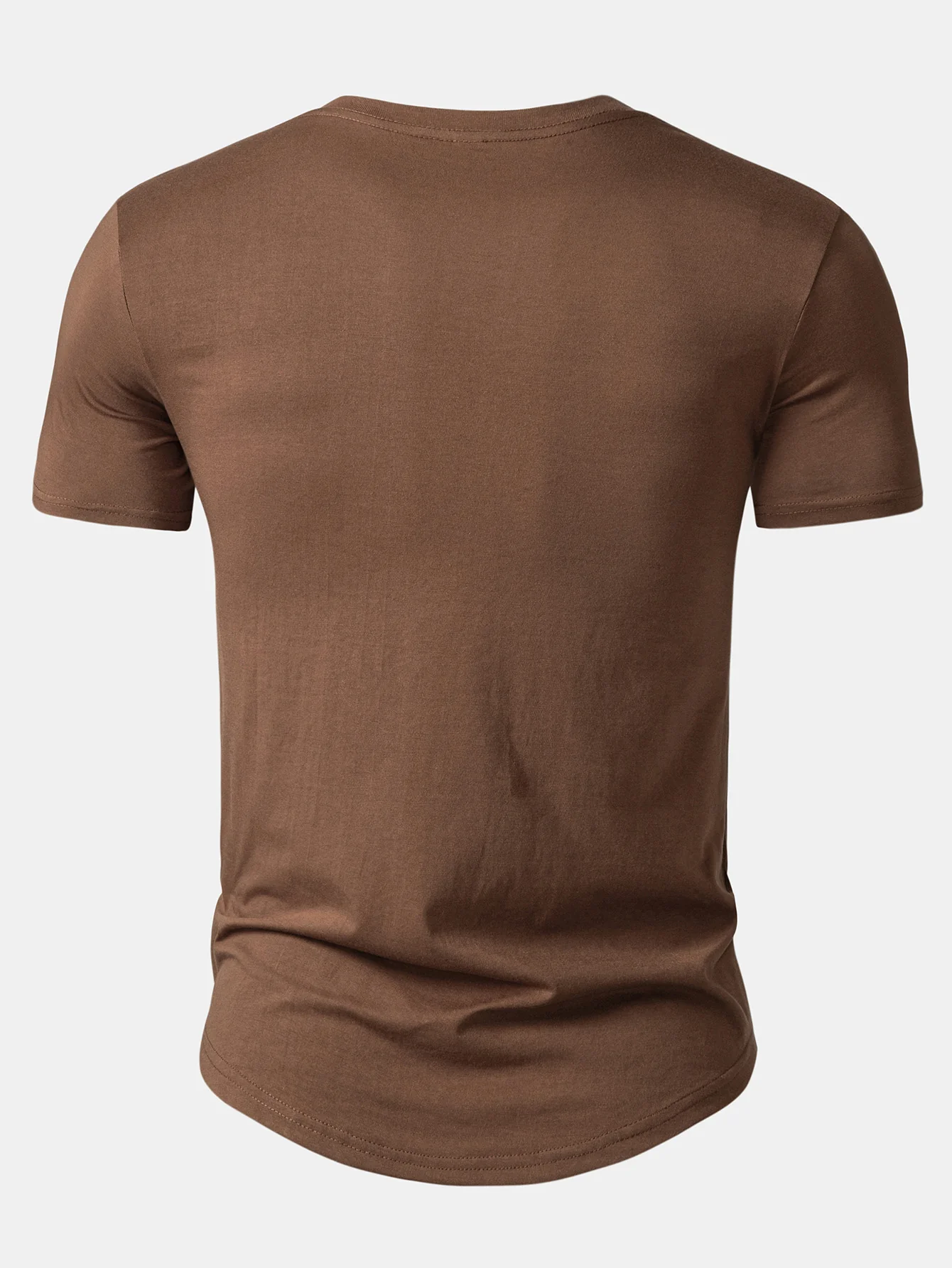Nah I'm Good Print Cotton Arc Hem T-Shirt - Image 8