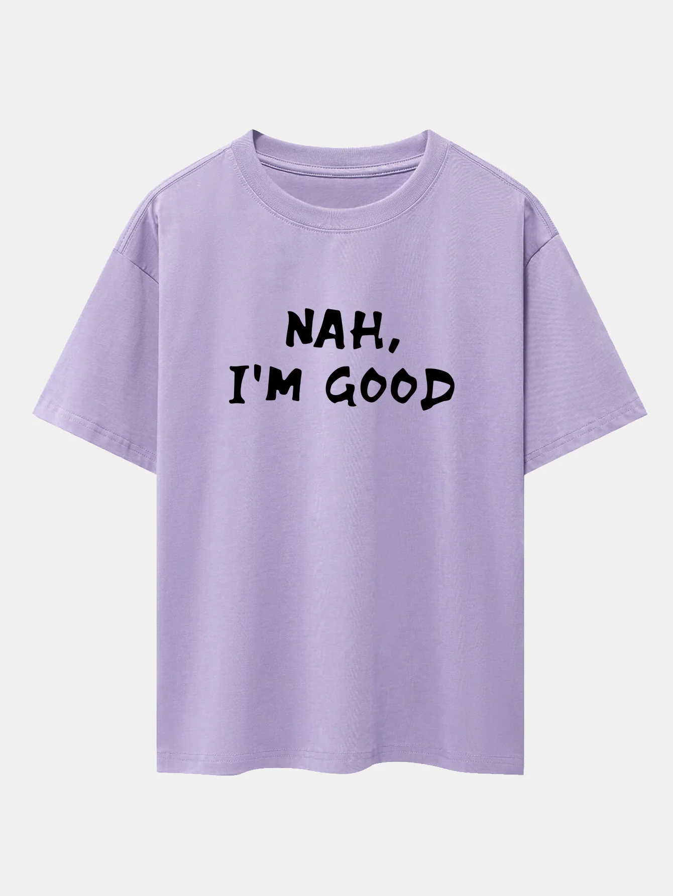Nah I'm Good Print Drop-Shoulder Oversize T-Shirt - Image 15