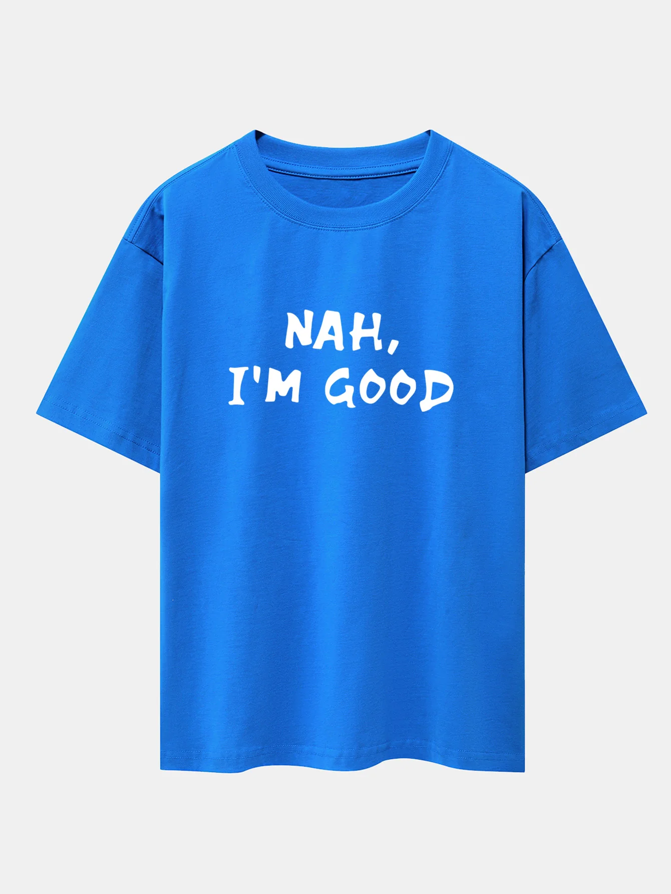 Nah I'm Good Print Drop-Shoulder Oversize T-Shirt - Image 6