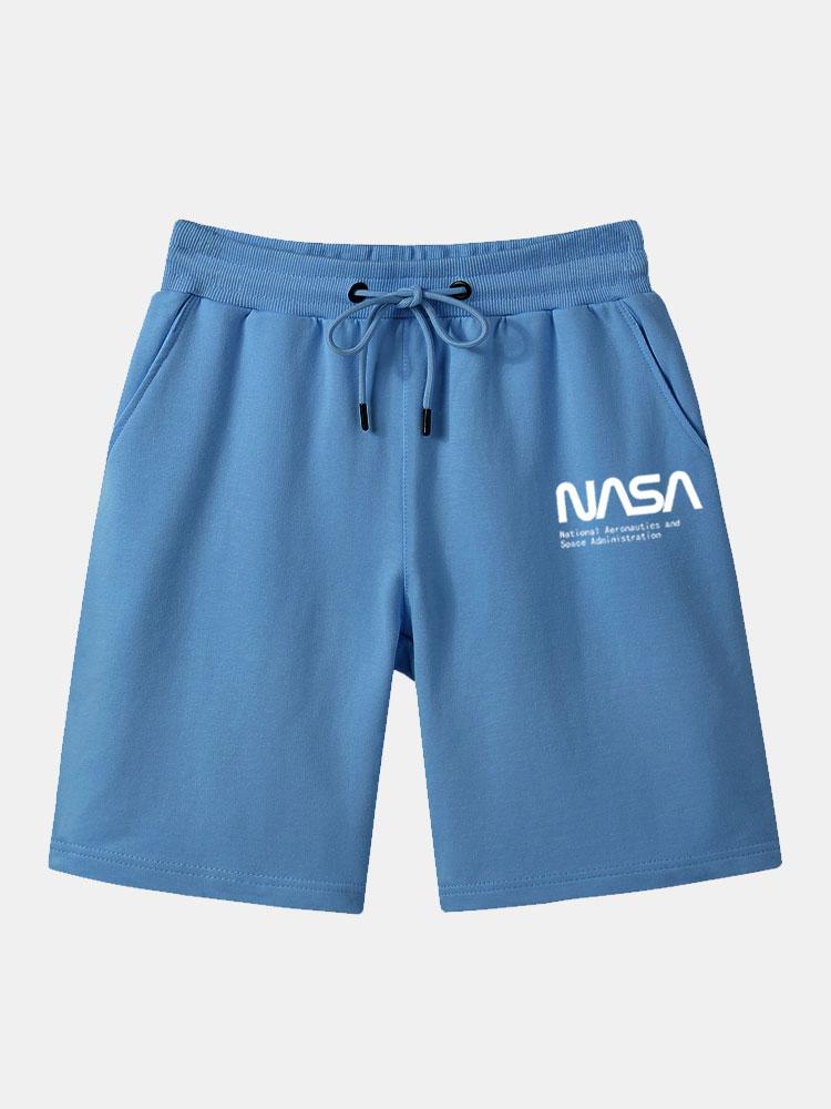 NASA Buchstaben Druck Shorts - Image 6