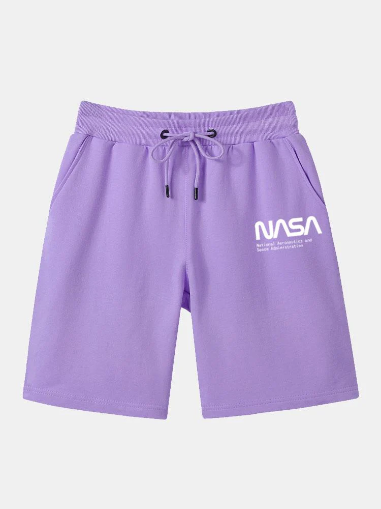 NASA Buchstaben Druck Shorts - Image 8