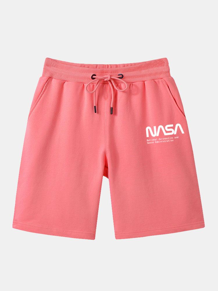NASA Buchstaben Druck Shorts - Image 9