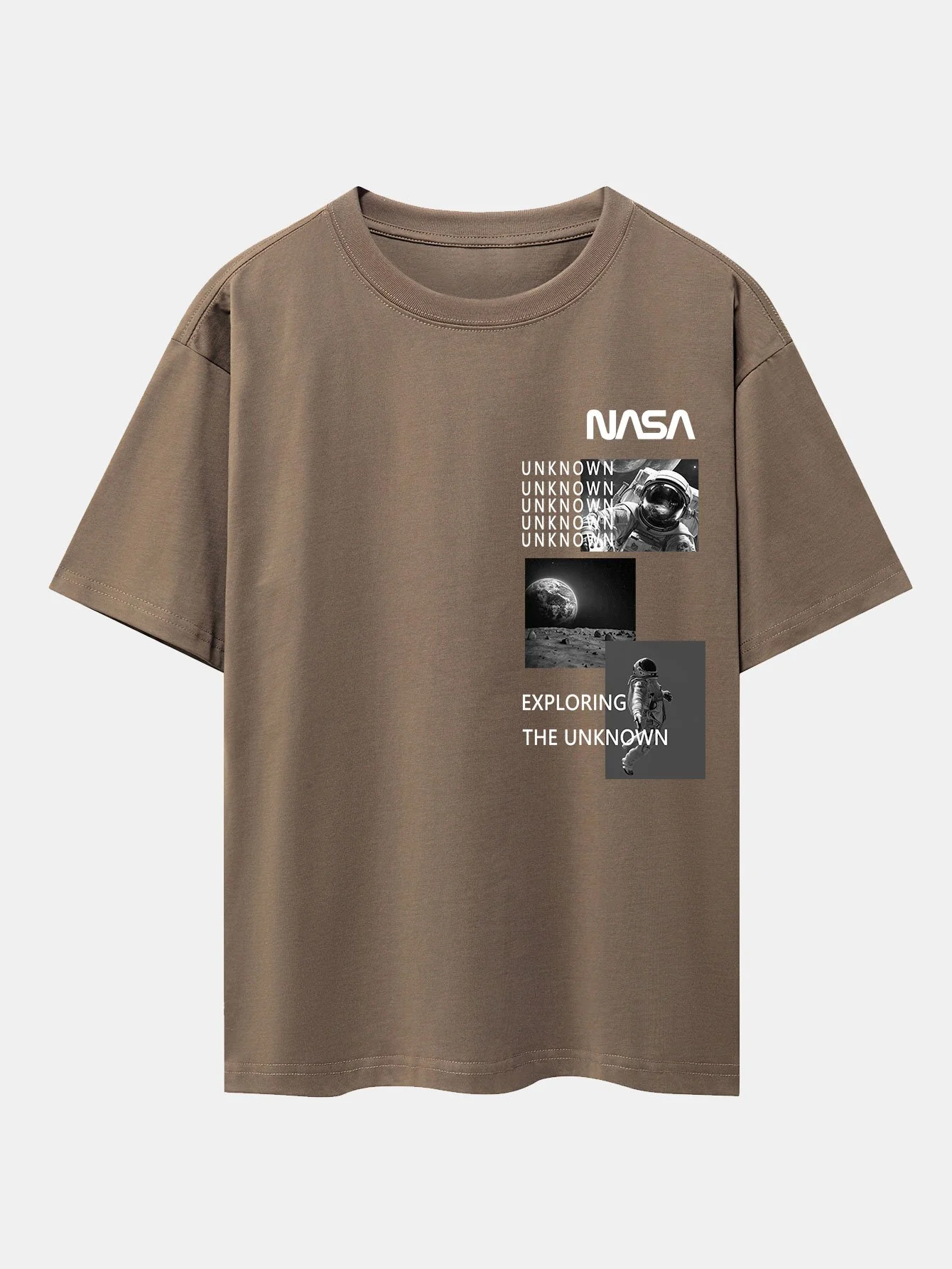 NASA Mondlandung Print Drop Shoulder Oversize T-Shirt - Image 10