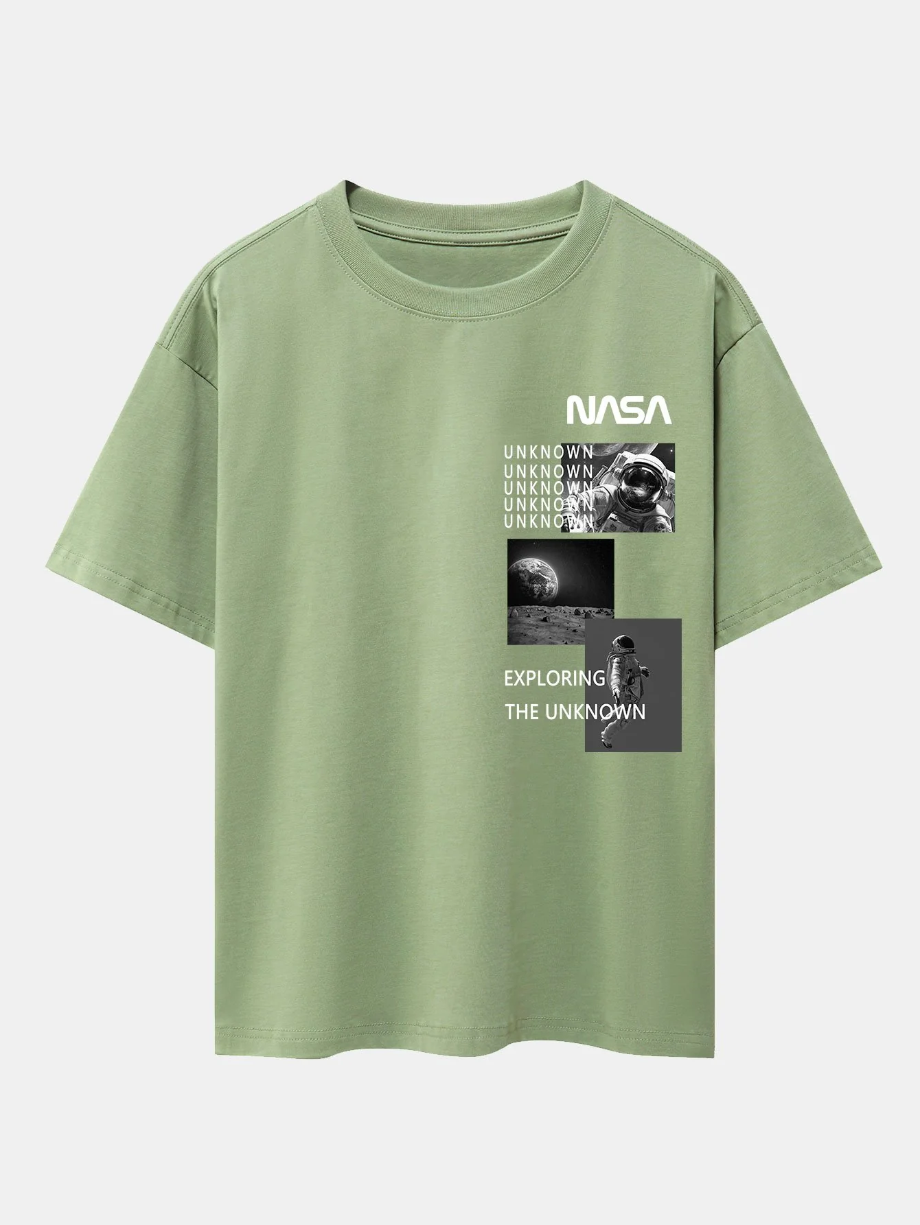 NASA Mondlandung Print Drop Shoulder Oversize T-Shirt - Image 12