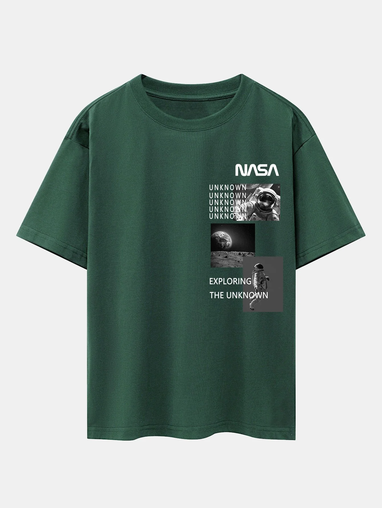 NASA Mondlandung Print Drop Shoulder Oversize T-Shirt - Image 9