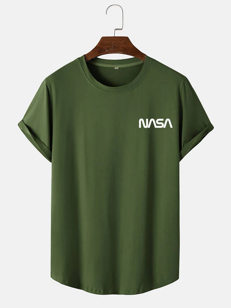 Nasa Print Arc Hem T-Shirt - Image 2