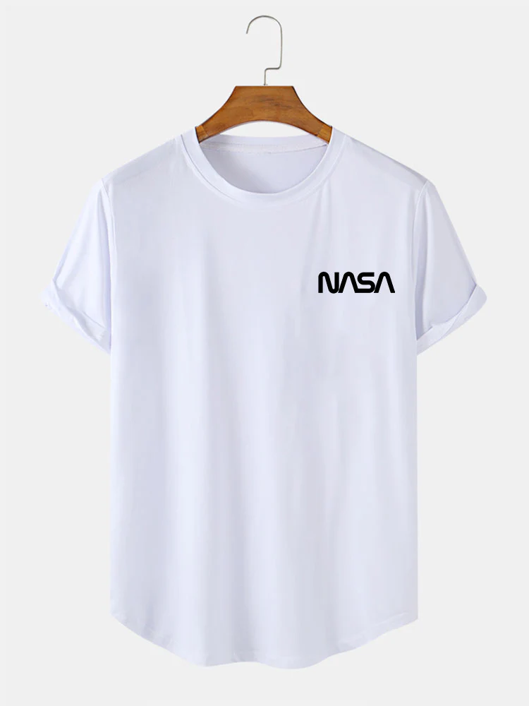 Nasa Print Arc Hem T-Shirt - Image 4
