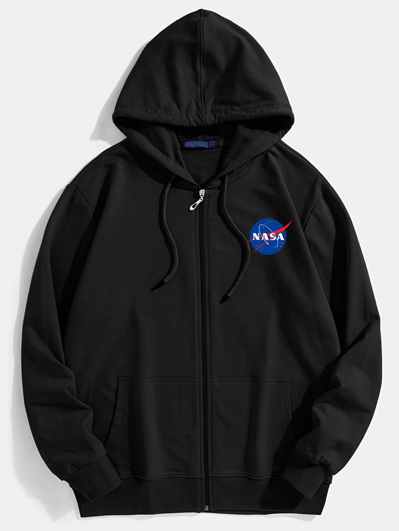 Nasa Print Känguru-Taschen Zip-Through Hoodie - Image 3
