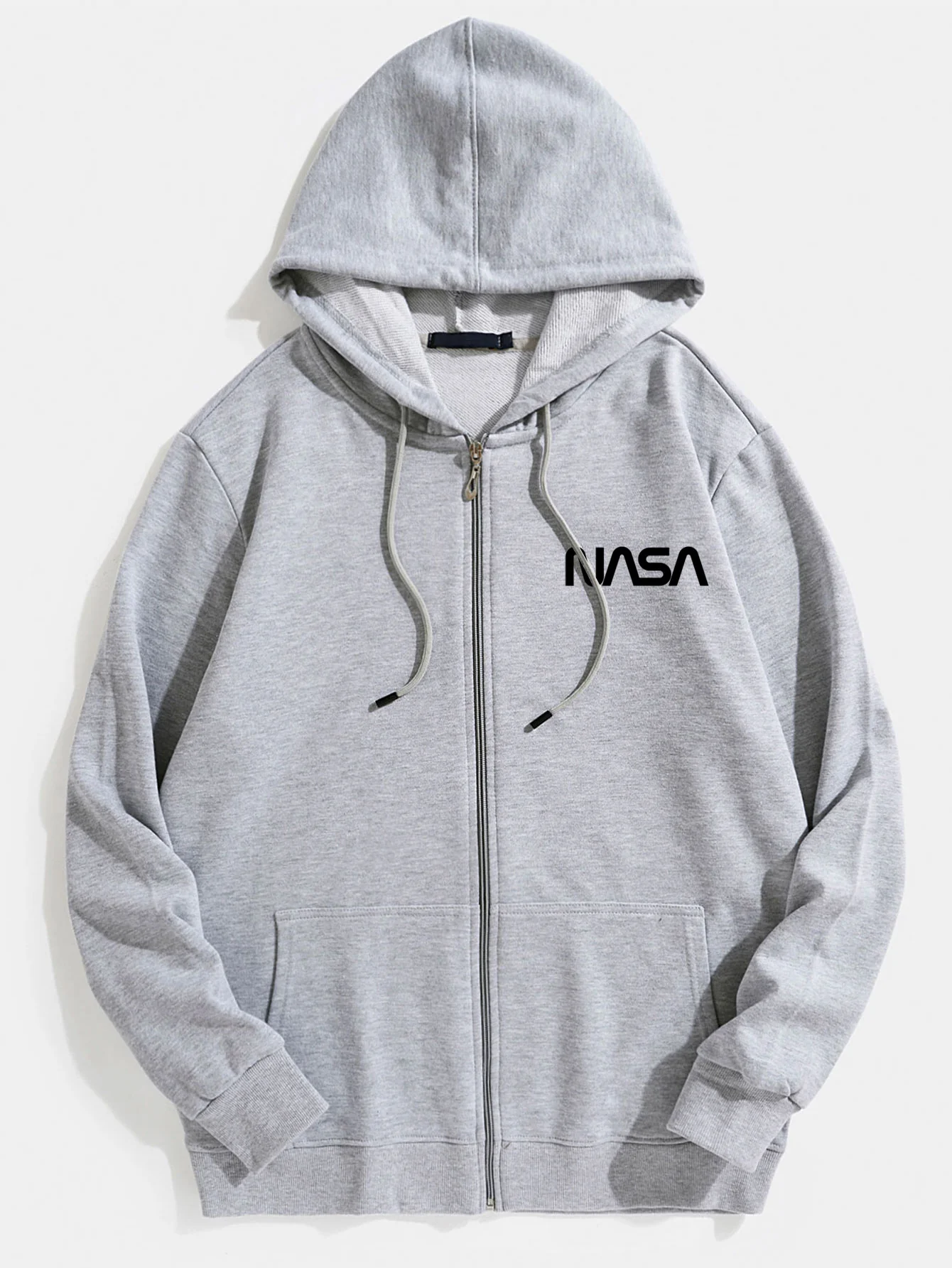 Nasa Print Zip Durch Hoodie - Image 3