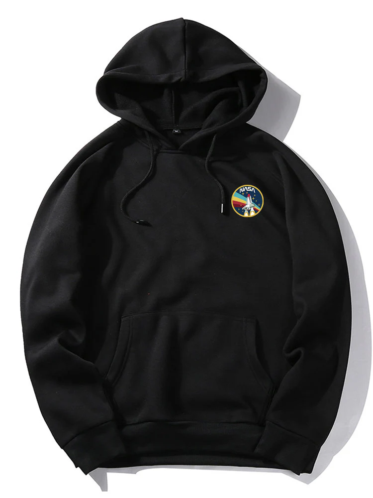 Nasa Raketen Druck Hoodie - Image 3