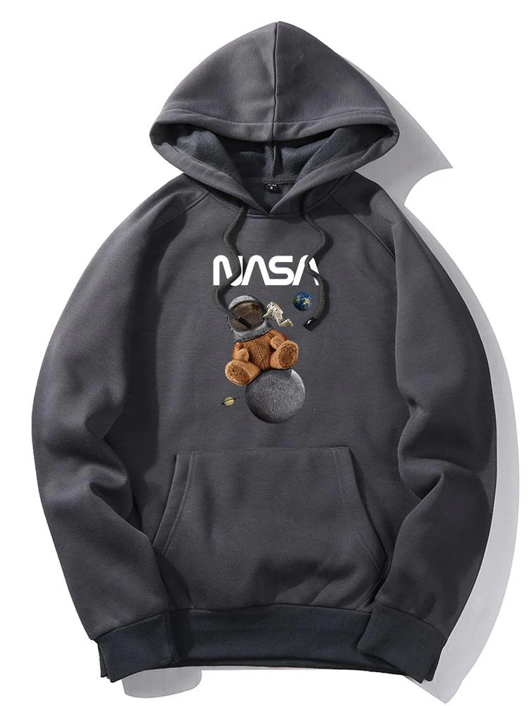 NASA Space Bear Print Hoodie - Image 11