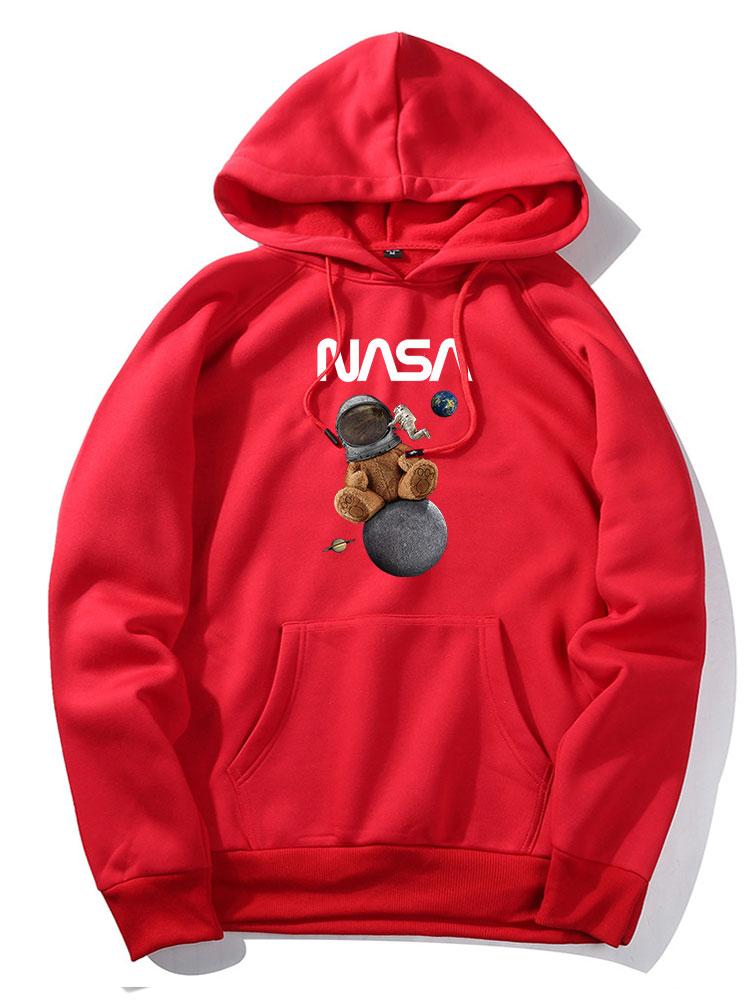 NASA Space Bear Print Hoodie - Image 13