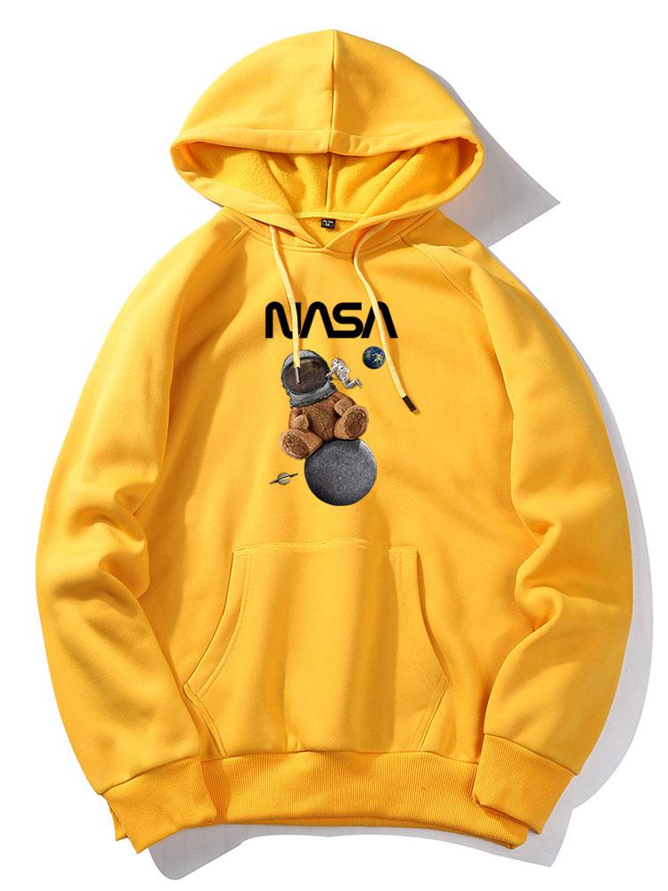 NASA Space Bear Print Hoodie - Image 14