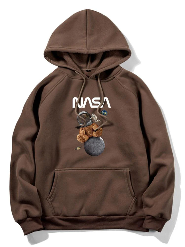NASA Space Bear Print Hoodie - Image 4