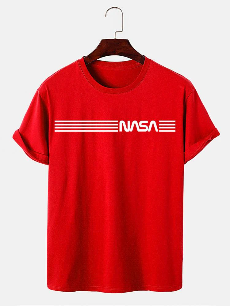 Nasa Streifen Druck T-Shirts - Image 10