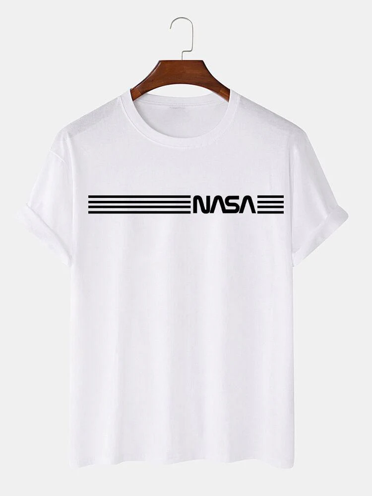 Nasa Streifen Druck T-Shirts - Image 3